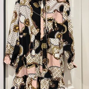 SHEIN Curve Geometric Print Dress